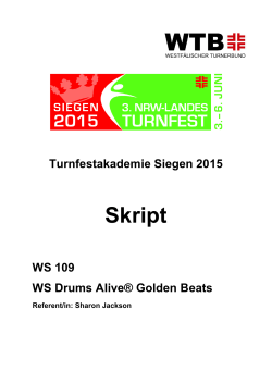 Drums Alive Golden Beats - 3. Landesturnfest NRW 2015