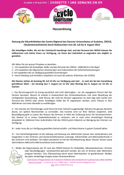 Hausordnung
