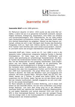 Jeannette Wolf - Lit-NRW