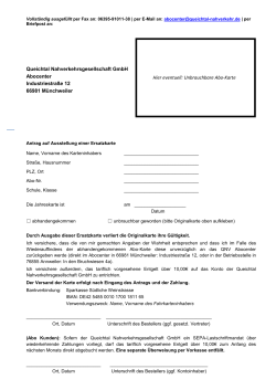 Ersatzkarte - Queichtal Nahverkehrsgesellschaft GmbH