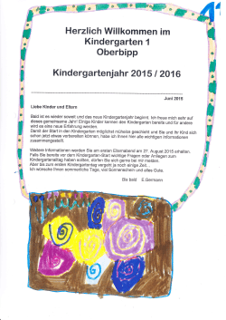 Kindergarten 1 B. Germann