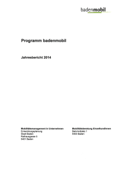 Jahresbericht 2014