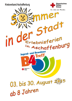 Sommerferien im B4 - Kreisverband Aschaffenburg