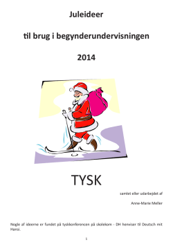 juleemne begyndertysk