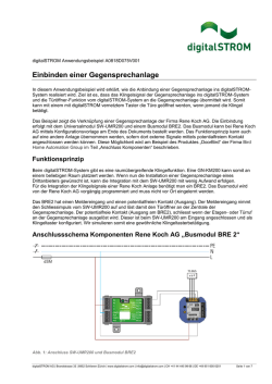 Einbinden einer Gegensprechanlage