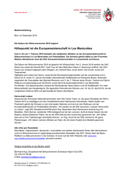 H&ouml;hepunkt ist die Europameisterschaft in Les Mar&eacute;cottes