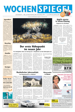 Der erste Höhepunkt im neuen Jahr