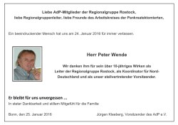 Herr Peter Wende