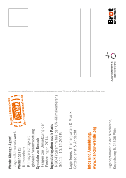 Infos und Anmeldung: www .klar-zur
