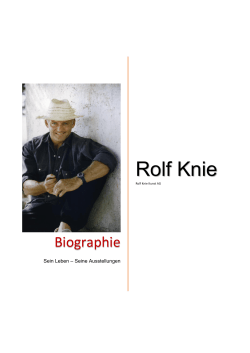 Biographie - Rolf Knie