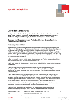 Dringlichkeitsantrag
