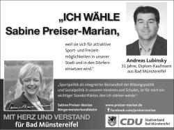 ICH W&Auml;HLE Sabine Preiser-Marian - preiser