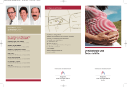 Gynäkologie und Geburtshilfe. - Hospital zum Heiligen Geist Kempen