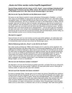 Interview Klinge Langfassung - Mobile Beratung für Opfer rechter