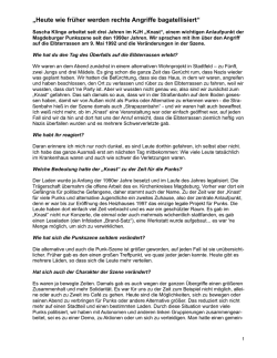 Interview Klinge Langfassung - Mobile Beratung f&uuml;r Opfer rechter