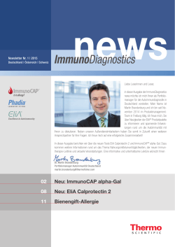 ImmunoDiagnostics news 1/2015