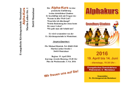 Alpha-Prospekt 2016 - Evangelische Kirchengemeinde Montabaur