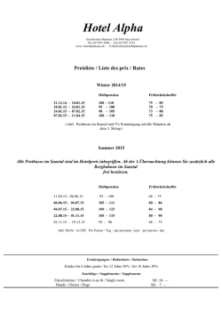 Hotel Alpha - CommuniGate Pro hotelalphasaas.ch Eingang
