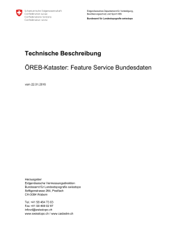 Technische Beschreibung ÖREB-Kataster: Feature Service