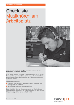 Musikh&ouml;ren am Arbeitsplatz