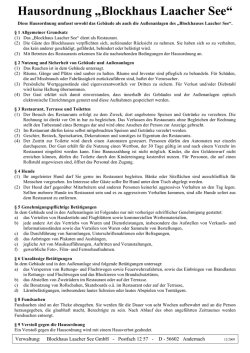 Hausordnung BLS