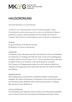 hausordnung - MKG Hamburg