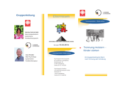 Flyer - Trennung meistern - Kinder stärken