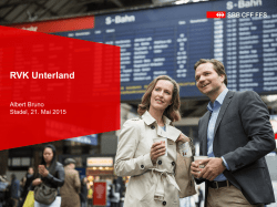 RVK Unterland - Planungsgruppe Zürcher Unterland