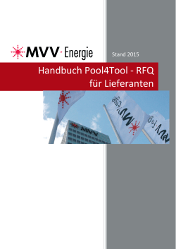 Handbuch RFQ - MVV Energie AG