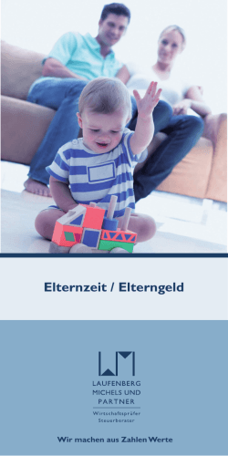 Elternzeit / Elterngeld - Laufenberg Michels und Partner