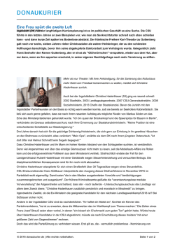 Eine Frau sp&uuml;rt die zweite Luft
