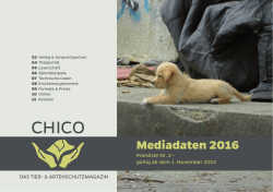 Mediadaten - Tierschutz