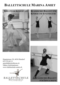 Flyer Ballettschule Marina Amiet