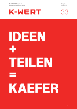 K-WERT - Das KAEFER