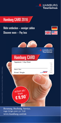Flyer Hamburg CARD