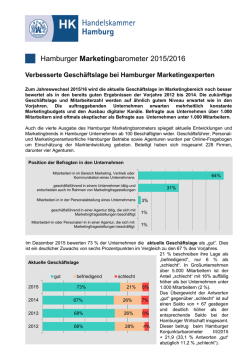 Hamburger Marketingbarometer 2015/16