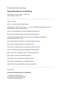 Integrationsklassen in Hamburg
