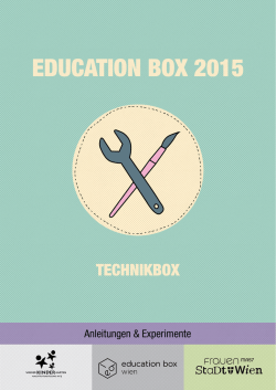 Education Box 2015 - Technikbox - Anleitungen & Experimente