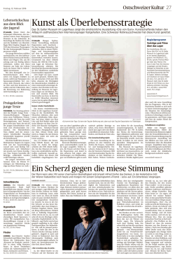Ein Scherzl gegen die miese Stimmung/St. Galler