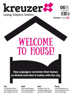 How Leipzigers verrenten their homes on Airbnb