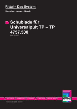 Schublade für Universalpult TP – TP 4757.500