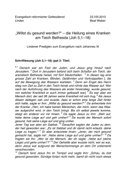 Joh 5,1&ndash;18