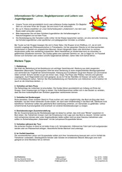 Informationen f&uuml;r Lehrer, Begleitpersonen und
