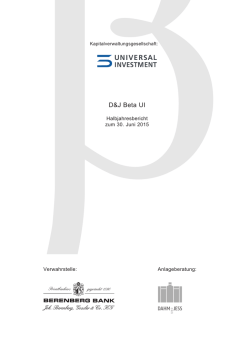 Halbjahresbericht - Universal Investment