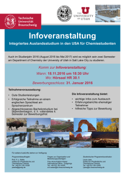 Informationsposter - Technische Universit&auml;t Braunschweig