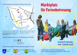 Marktplatz für Ferienbetreuung