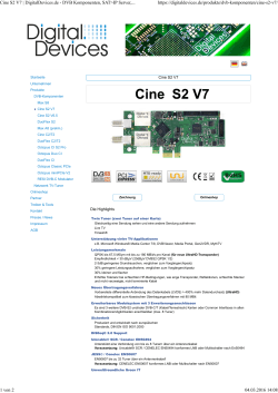 Cine S2 V7 | DigitalDevices.de - DVB Komponenten, SAT>IP Server