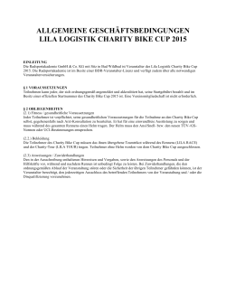 allgemeine geschäftsbedingungen lila logistik charity bike cup 2015