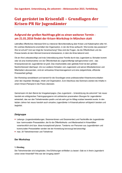 Grundlagen der Krisen-PR f&uuml;r Jugend&auml;mter