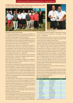 GVBB-Vierer-Meisterschaft AK50 Damen und Herren 2015